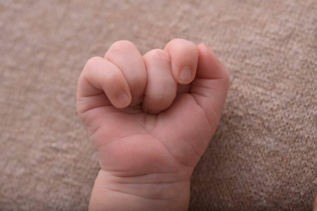 Detail der Hand Baby